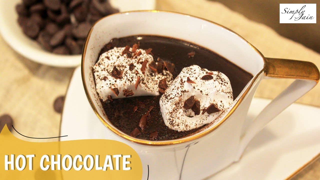 Hot Chocolate Drink Valentine's Special | How To Make Hot Chocolate Drink | Simply Jain