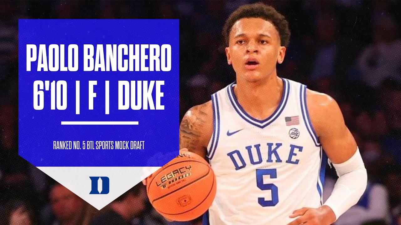Paolo Banchero 2022 NBA Mock Draft Highlight - Between The Lines Sports