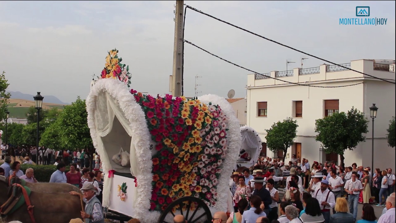 Romería Montellano 2017: la salida de las carretas