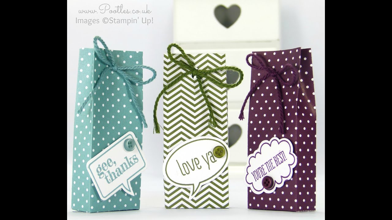 Stampin' Up Demonstrator Pootles Shares her son Jacob's Tic Tac Bag Tutorial!