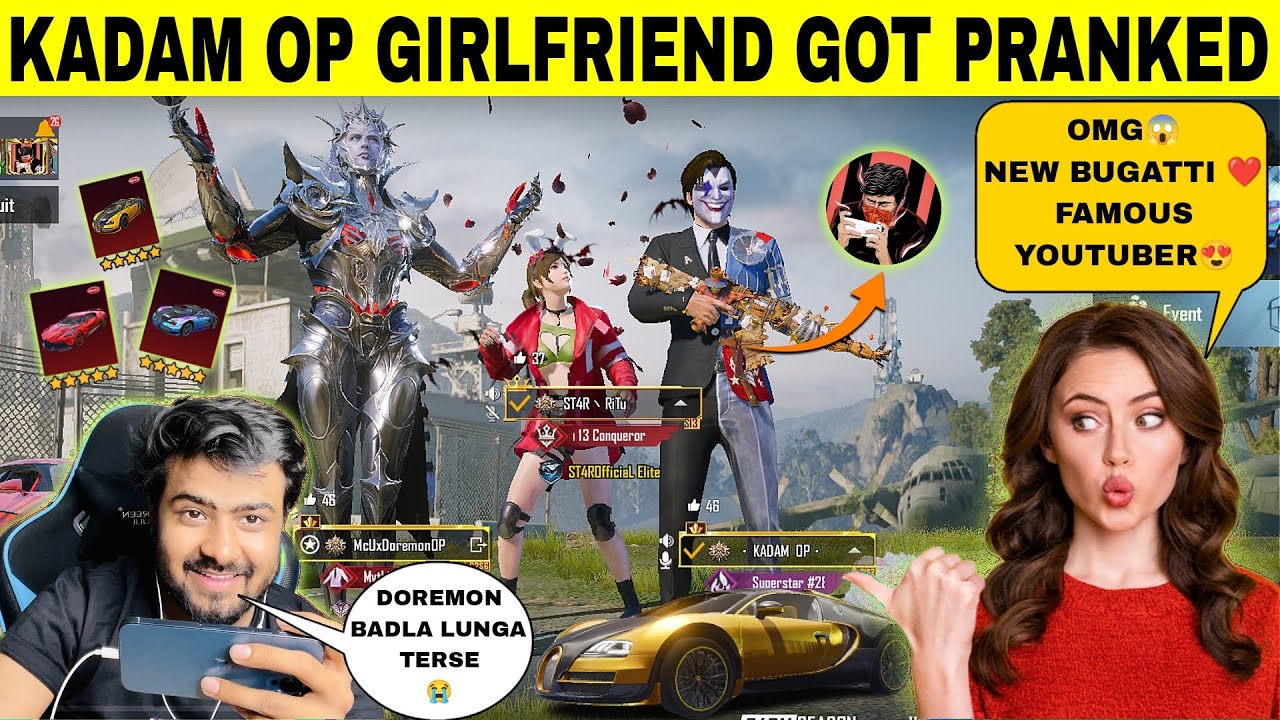 KadamOP Girlfriend😍Got Pranked😱@Ritu Gaming Shocked After Seeing Me KadamOP Friend❤️ #prank