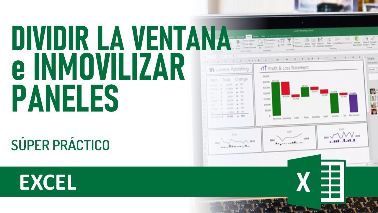 Excel dividir la ventana e inmovilizar paneles - súper práctico