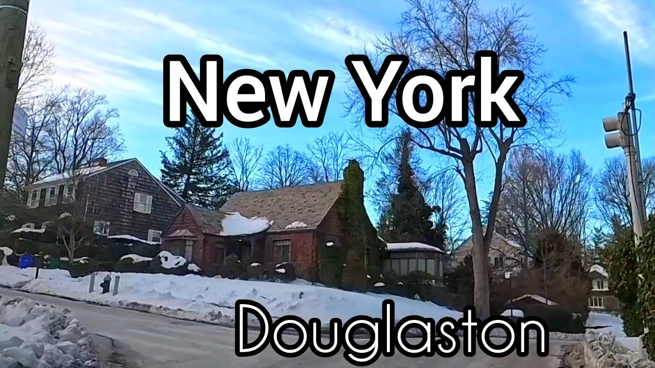 DRIVING TOUR DOUGLASTON NY FREEZING COLD 🥶 FEB 2026
