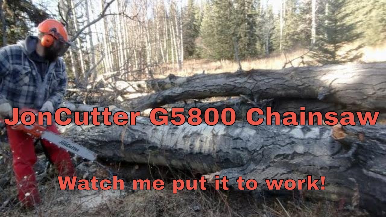 Falling my Biggest Tree's Yet with the New JonCutter G5800 Chainsaw
