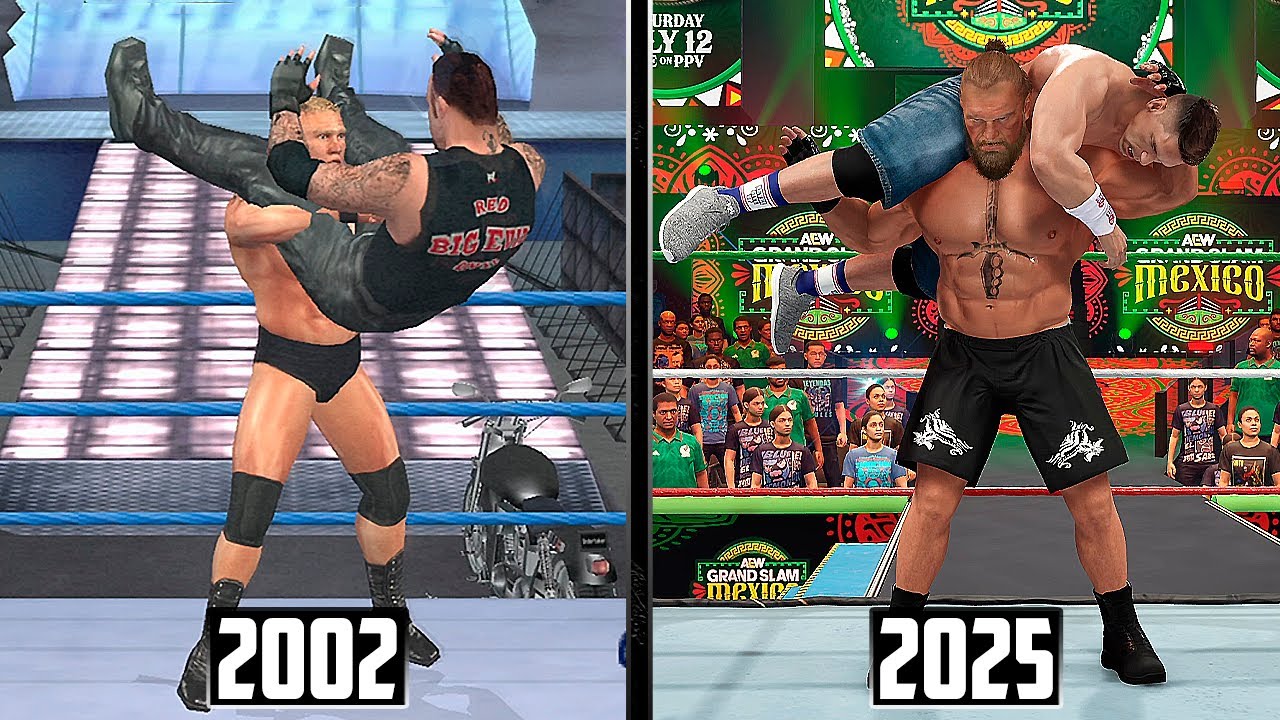 Эволюция Брока Леснара в играх NJPW/WWE! (WWE Shut Your Mouth to WWE 2K25)