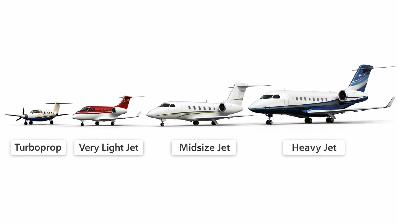Every Private Jet Type Explained