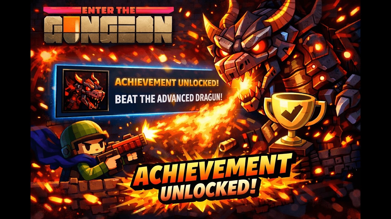 This is how I beat the advanced dragun in Enter the Gungeon!