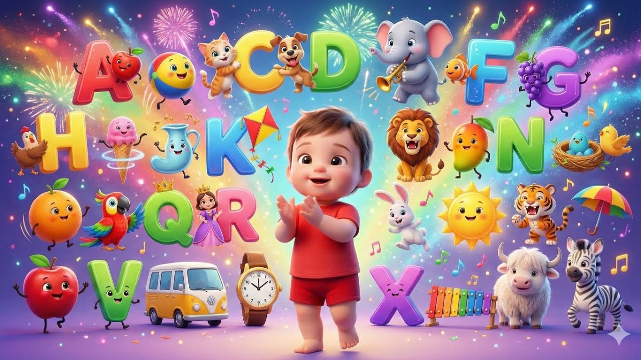A to Z Alphabet Song 🎵 | ABCD Nursery Rhyme for Kids | Fun Learning Baby Song
