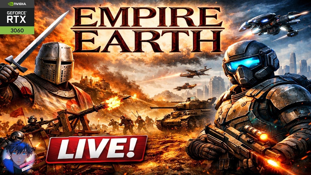EMPIRE EARTH LIVE 🔥 From Stone Age to Future War | Full Strategy Gameplay |Tamil Commentry #xuntunma