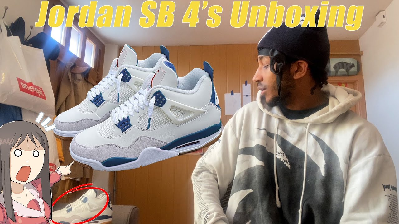 SNKRS app is holding me hostage if i dont review these | Nike SB Jordan 4 Unboxing