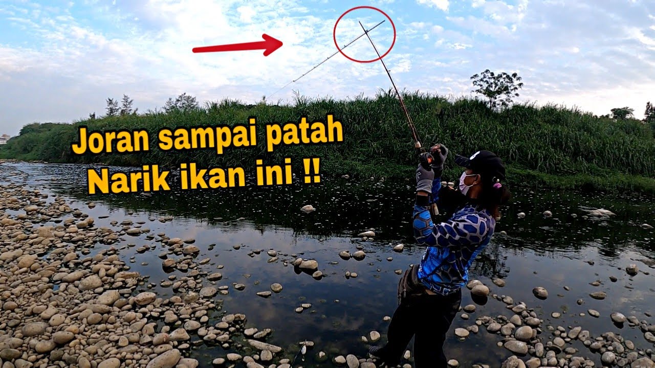 Edan ! Joran sampai patah saat mancing di spot ini