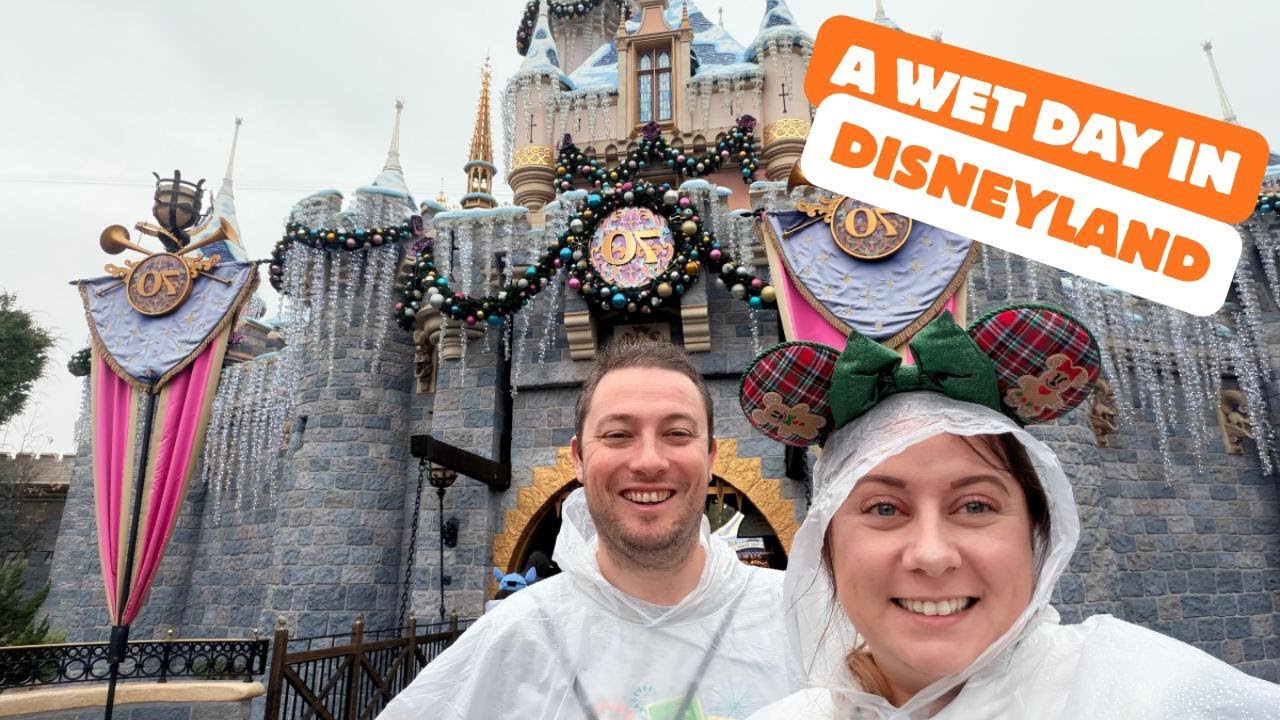 A Wet Day in Disneyland 🎄🌧️ When Christmas Takes Over the Parks