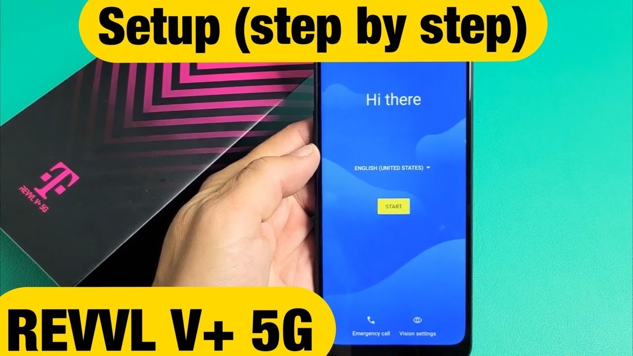 T-Mobile REVVL V+ 5G: How to Setup from Beginning (step by step)