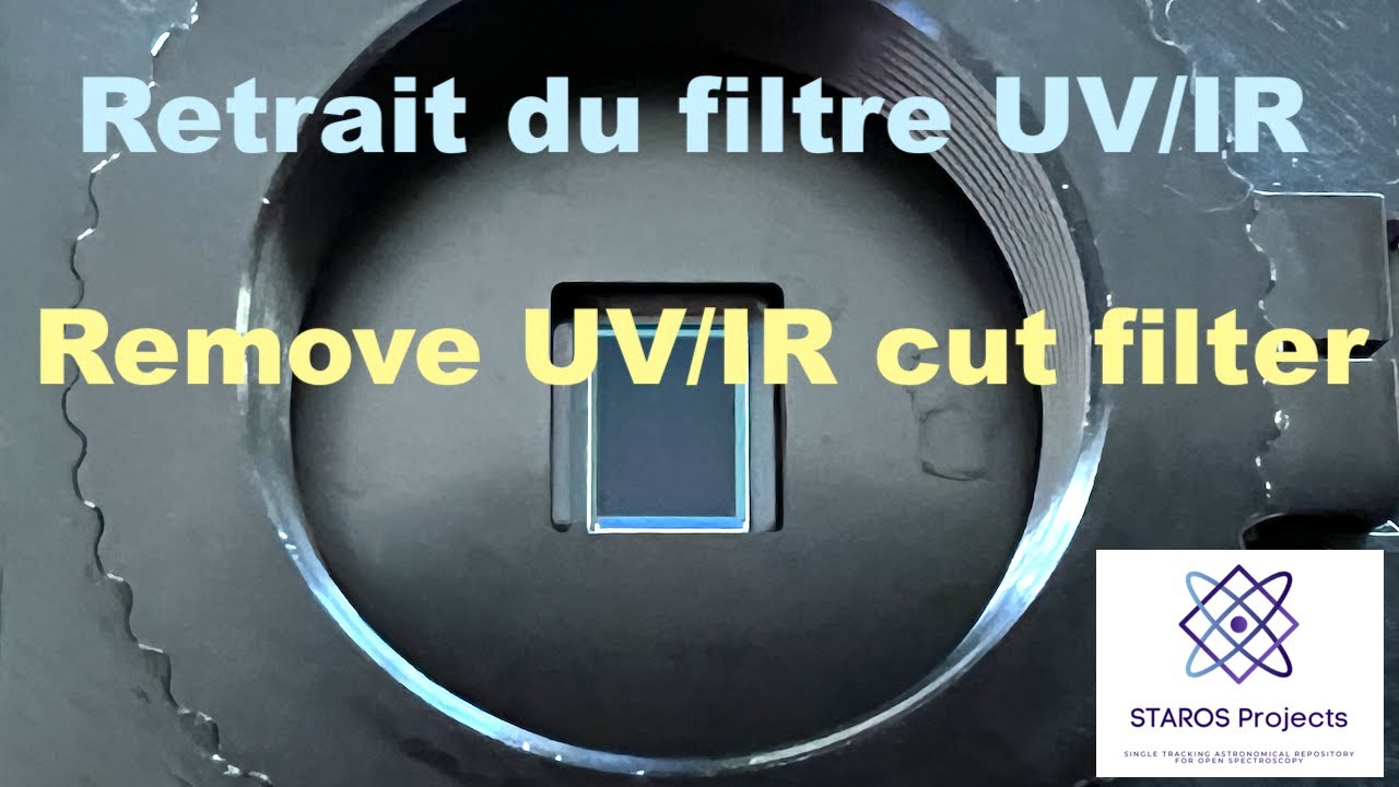 How to remove the UV/IR cut filter - Raspberry HQ camera