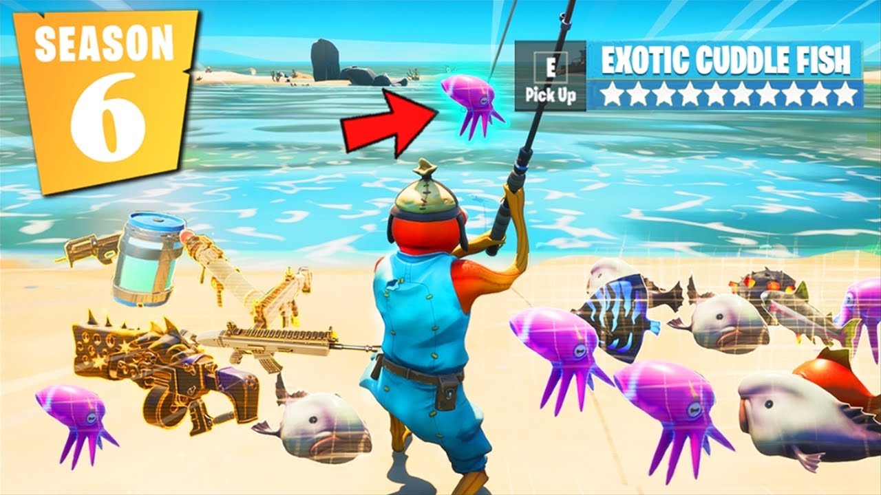 Fortnite Season 6 Except I Can Only FISH (overpowered)