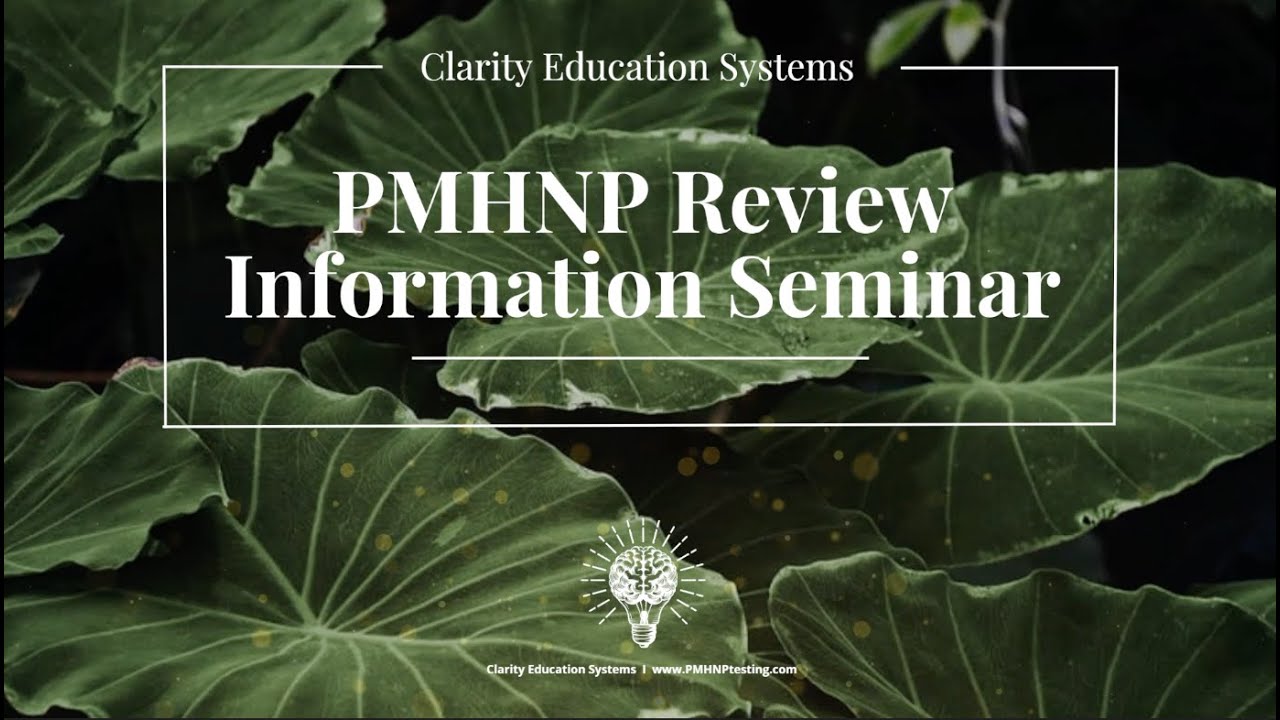 Psychiatric Mental Health Nurse Practitioner ANCC and AANP Certification Review #pmhnp  #ancc  #aanp