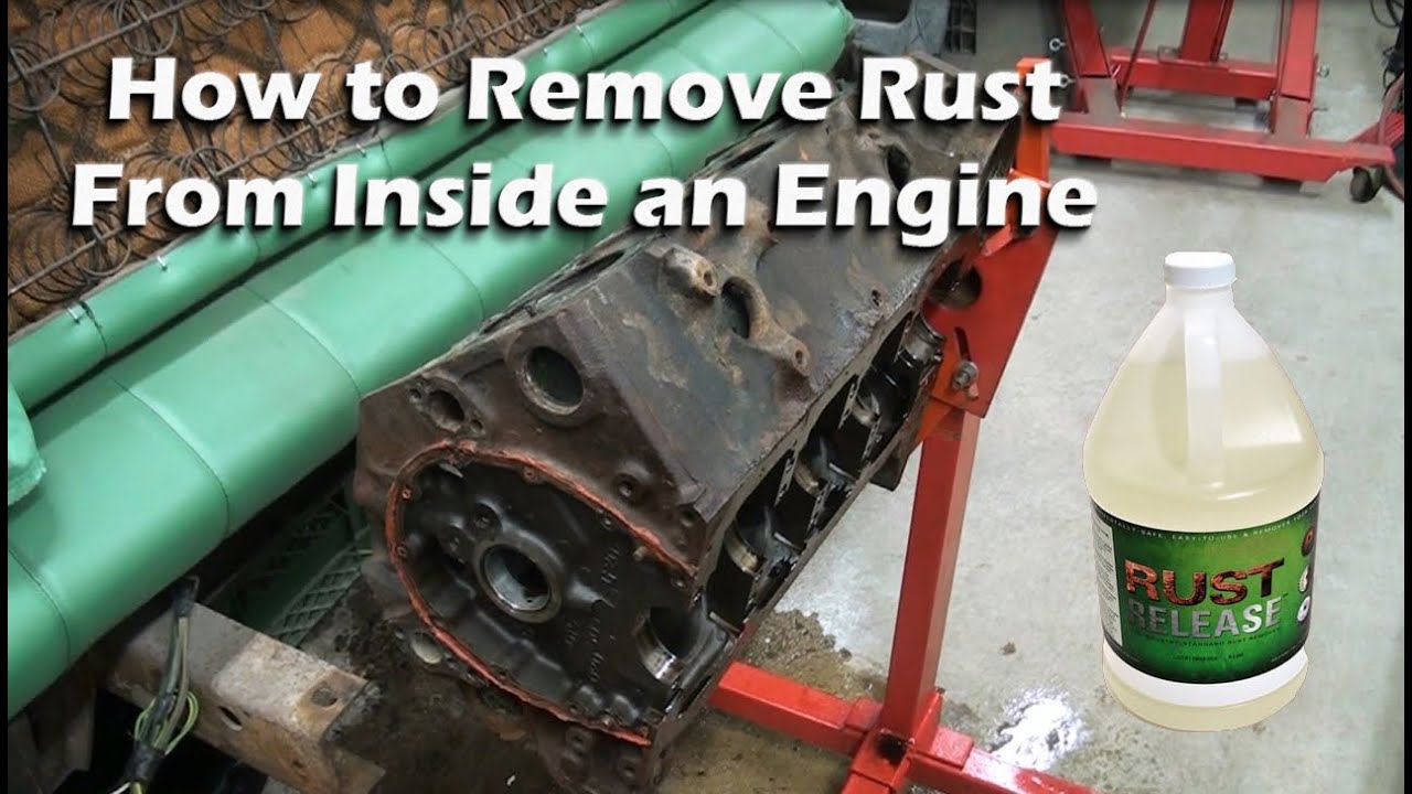Using Rust Release to clean an engine block