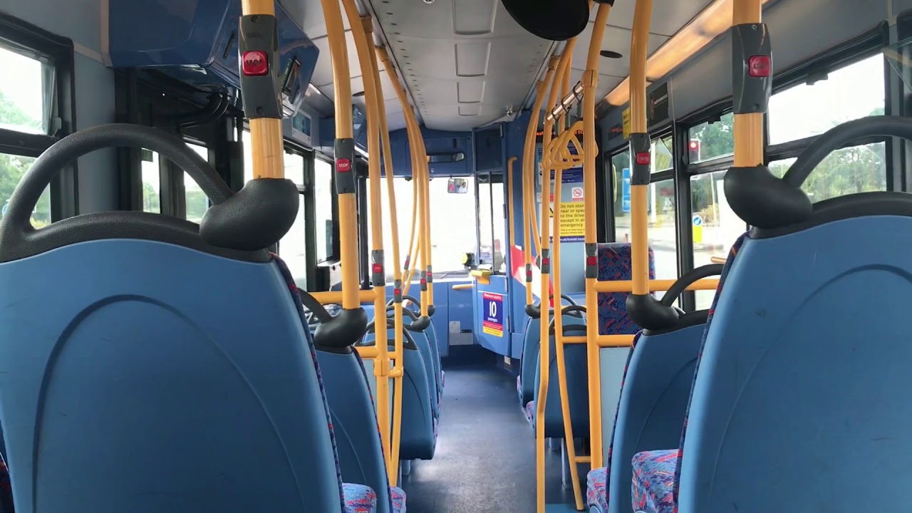 Journey on Route A10 DE874 (LK58 CMY) Alexander Dennis Enviro 200
