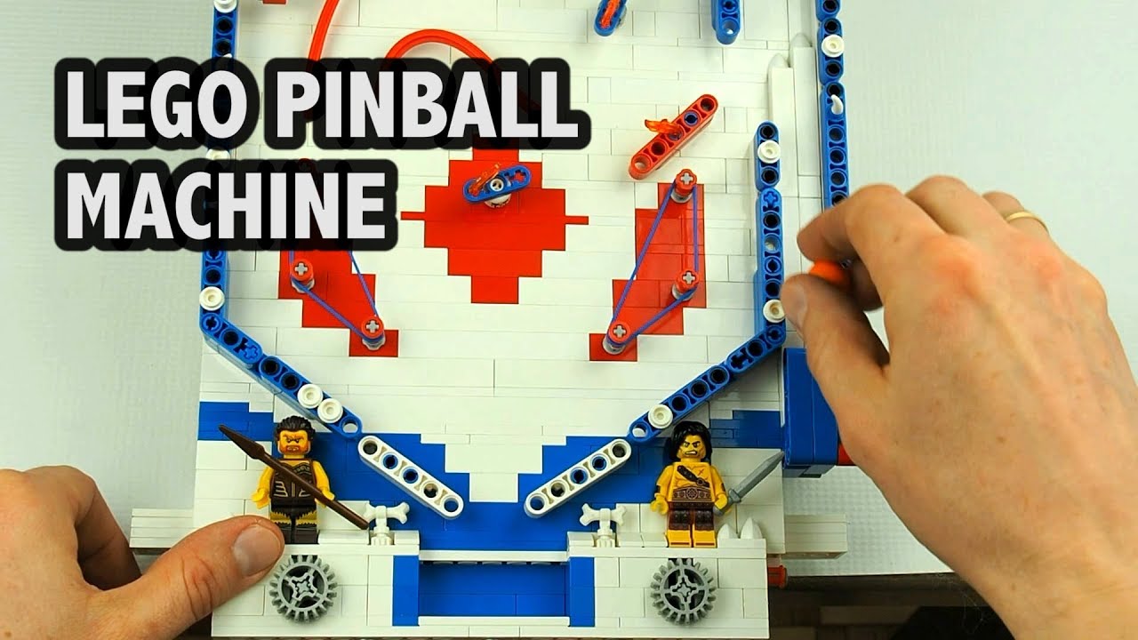 Functional LEGO Technic Pinball Machine