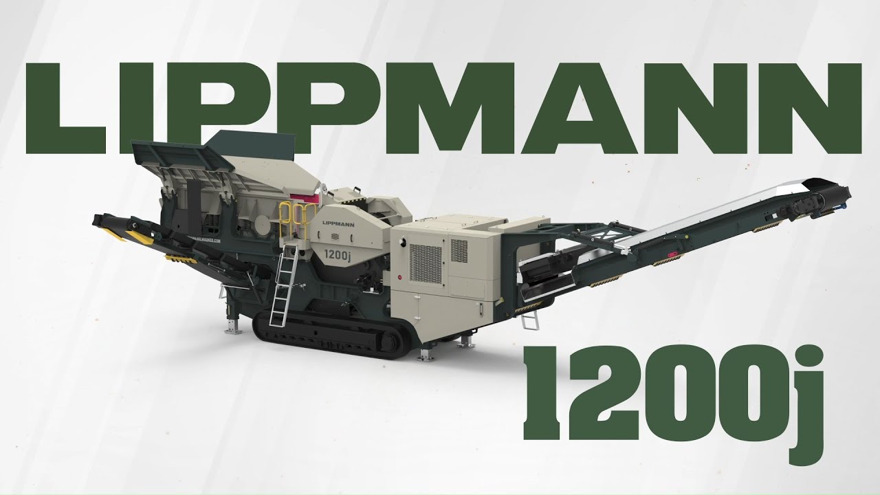Lippmann 1200j Electric Track Mounted Jaw Crusher Plant