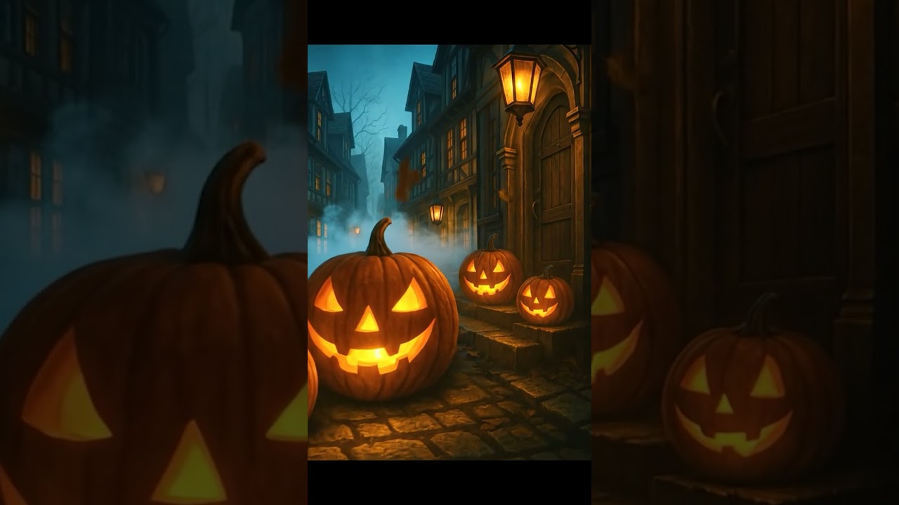 Halloween Street – Jack-O’Lantern Glow 🌙🎃 | AI Cinematic Short 