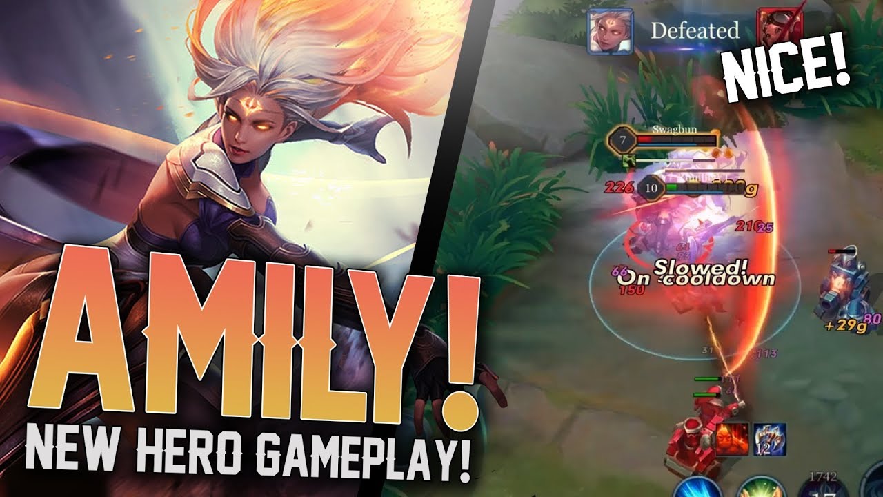 NEW HERO AMILY IS AWESOME!! Amily Gameplay - Arena Of Valor Gameplay