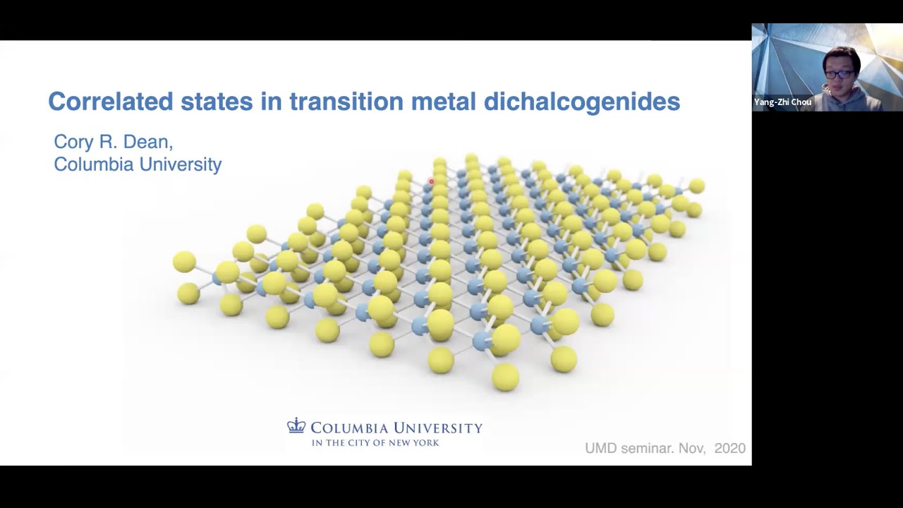 Correlated states in transition metal dichalcogenides - Cory Dean