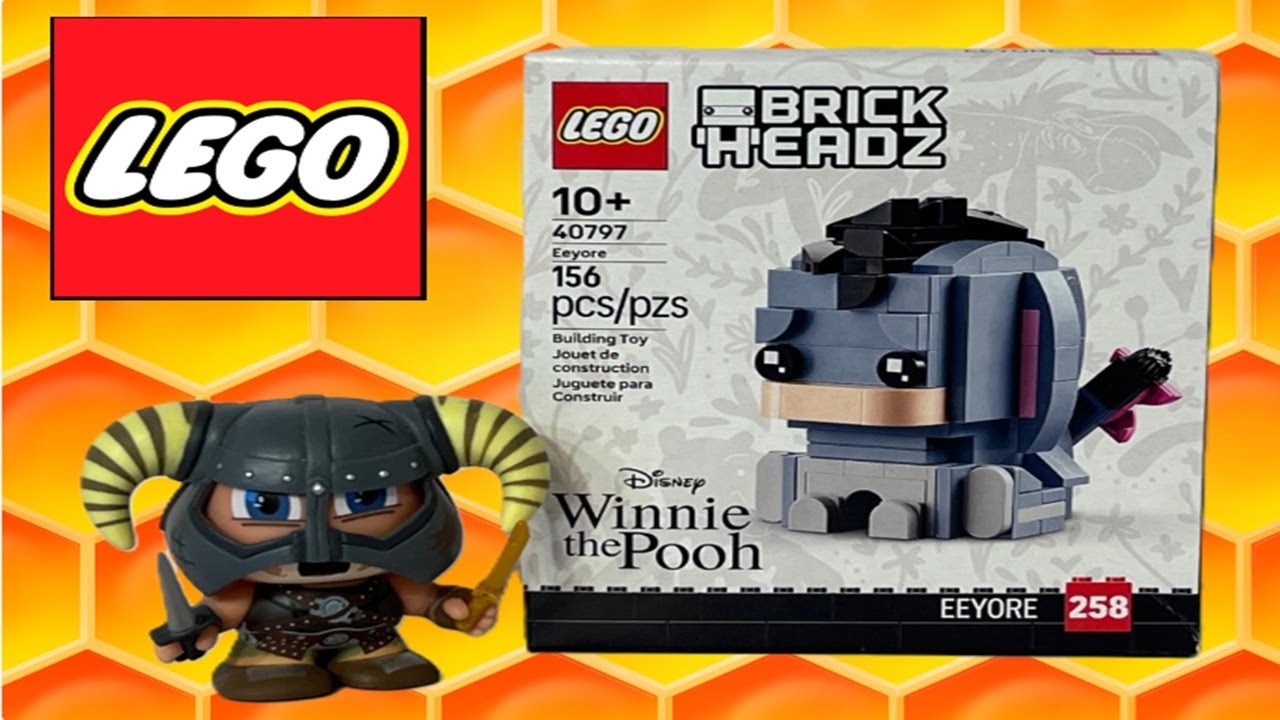 My Favorite Brick Headz! LEGO Disney Eeyore Set 40797. #lego #unboxing #brickheadz #afol #disney