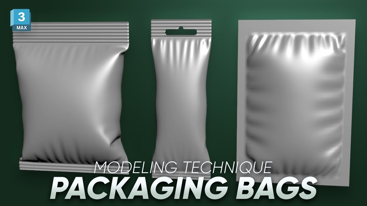 Packaging Bags Modeling Technique in 3dsmax