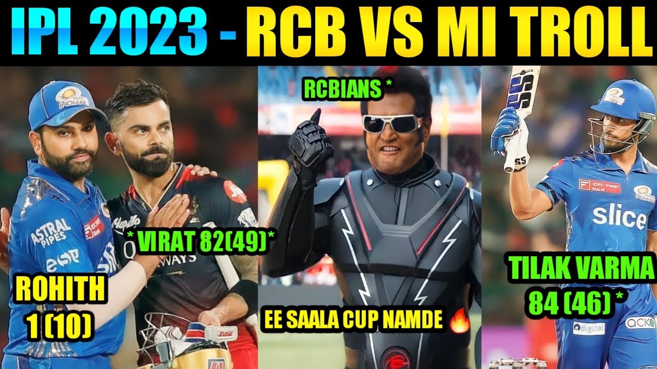 RCB vs MI IPL 2023 Match 5 Troll | VIRAT KOHLI 82* | RCB VS MI TROLL TELUGU | RCB VS MI TROLL | RCB|