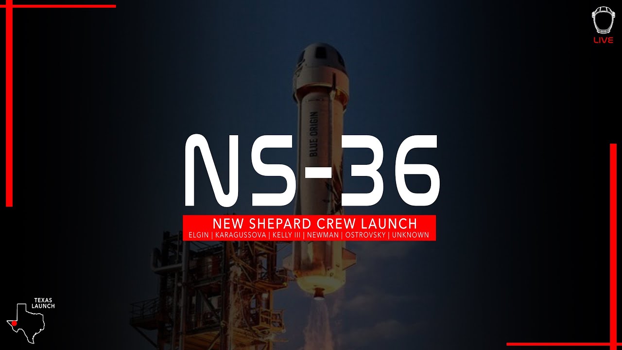 LIFTOFF! Blue Origin NS-36 Crew Launch