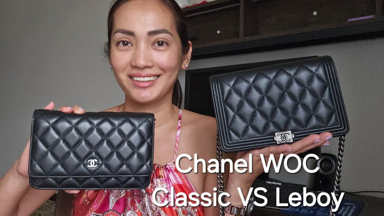 Chanel Wallet on Chain Comparison: Leboy Caviar VS Classic Lambskin