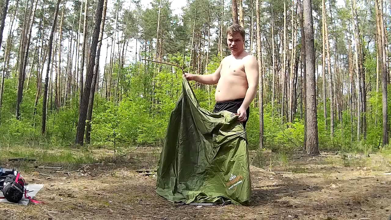 Распаковка и установка палатки Pinguin Echo 1 часть первая
