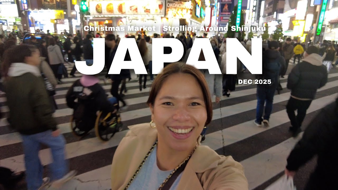 TOKYO DEC 2025: JAPAN'S CHRISTMAS MARKETS | STROLLING, SHOPPING AROUND SHINJUKU | LOCAL GROCERY TOUR