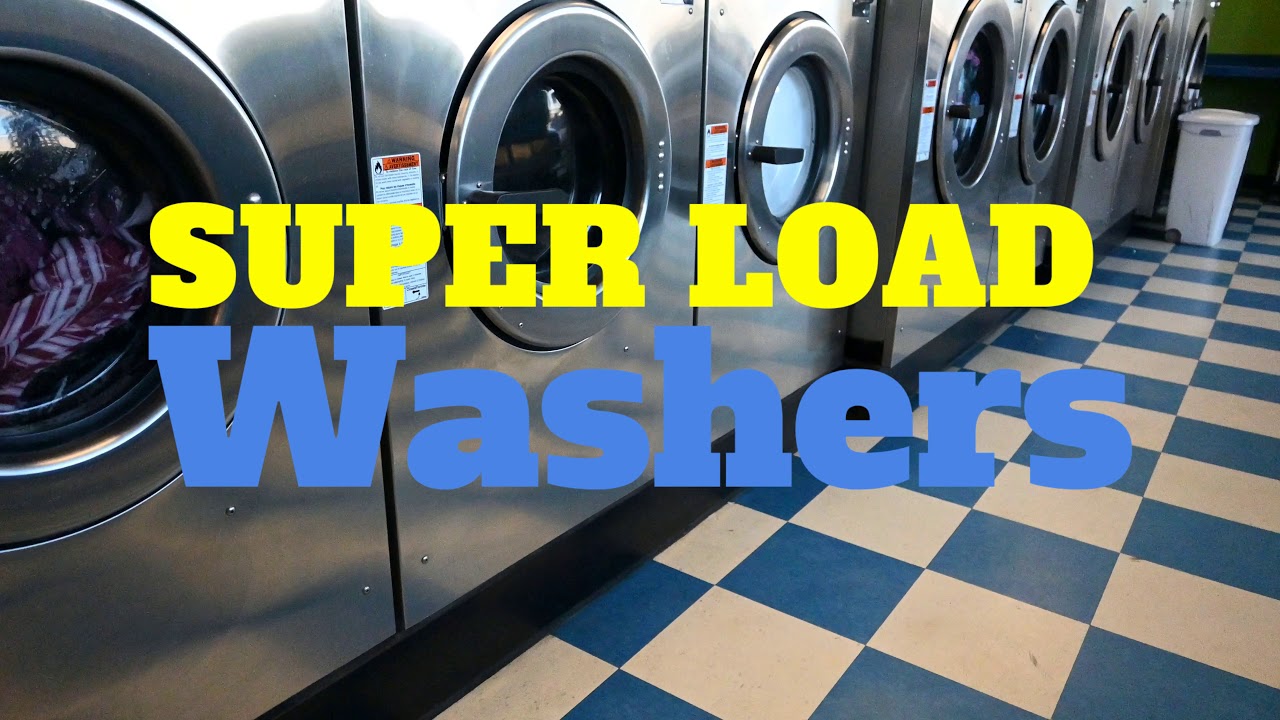 Large washers in Laundromat