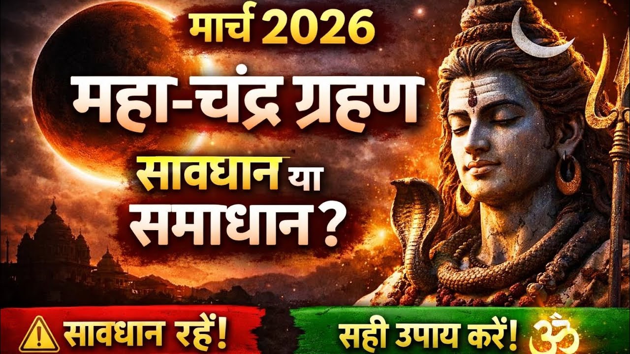 मार्च 2026 का महा-चंद्र ग्रहण 🔴 सावधान या समाधान? जानिए सच्चाई!
