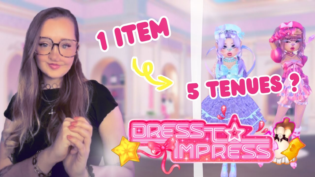 Utiliser 1 ITEM pour créer 5 TENUES sur DRESS TO IMPRESS ! 🩷 #2 (Roblox)