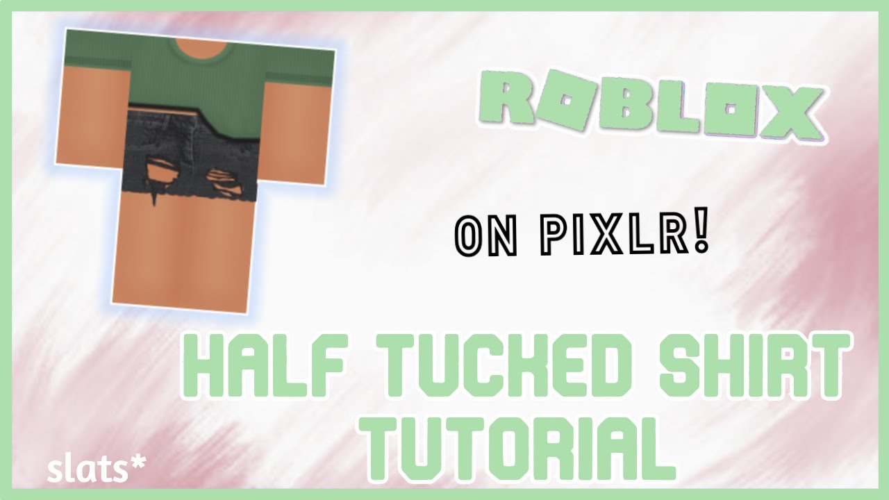 HOW TO MAKE A HALF TUCKED SHIRT ON ROBLOX | easy tutorial with shading on pixlr |