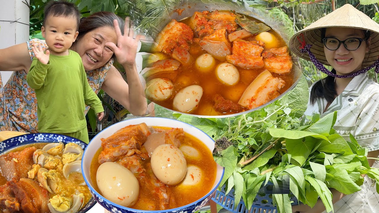 Bí Quyết Làm Thịt Kho Riệu Có Màu Đẹp Cho Tết Năm Nay, Thu Hoạch Hết Vườn Rau Ăn Cùng