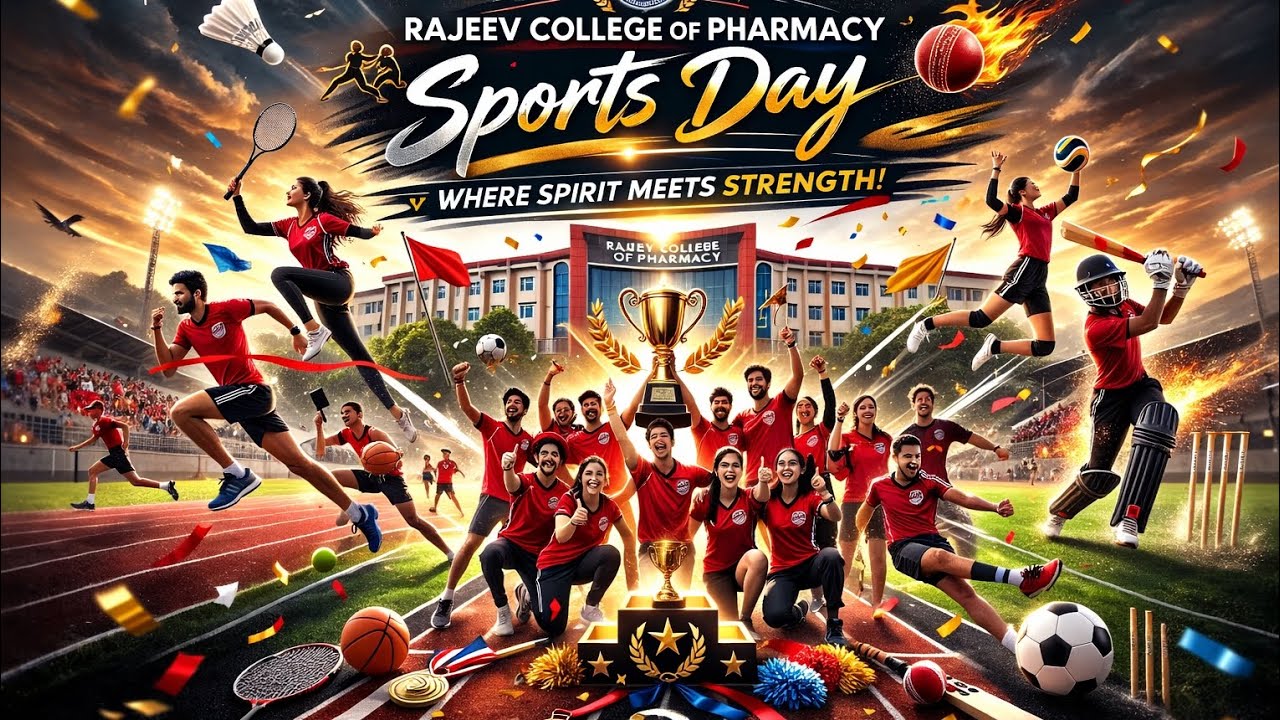 🏆 RAJEEV COLLEGE OF PHARMACY – ANNUAL SPORTS DAY 2026  🏃‍♂️🔥 #supriyargowda