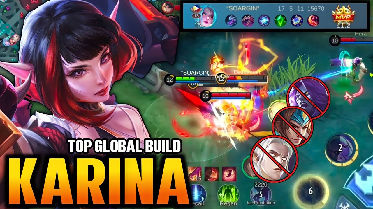 You Can't Win! Karina Best Build Gameplay#Karina#mlbb#bestbuild2023
