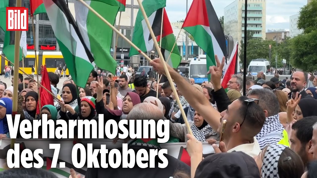BERLIN: Palästina-Demos verteufeln Israel und feiern Mörder