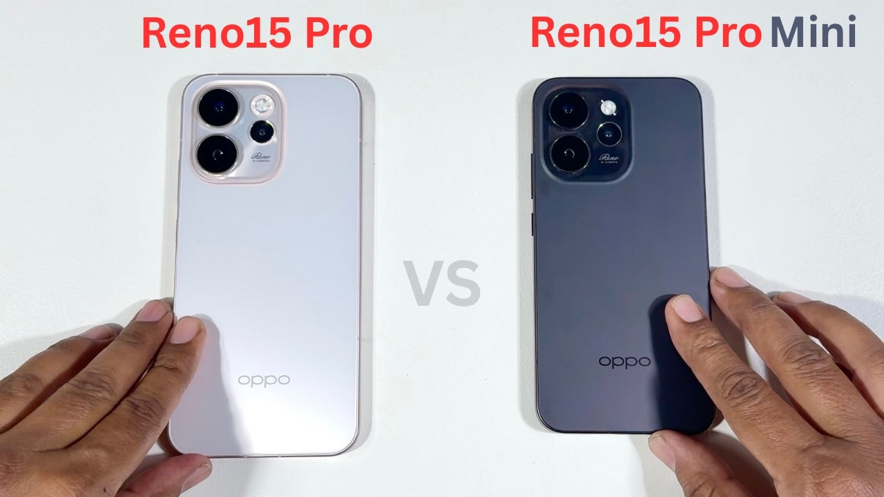 Oppo Reno15 Pro vs Reno15 Pro Mini Speed Test and Camera Compare