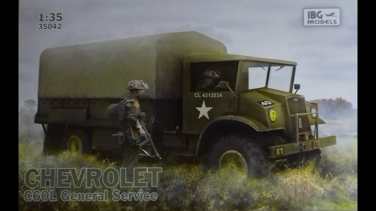 WHATS IN THE BOX? IBG MODELS, 1/35, 35042; CHEVROLET C60L GENERAL SERVICE TRUCK. KIT REVIEW 189.