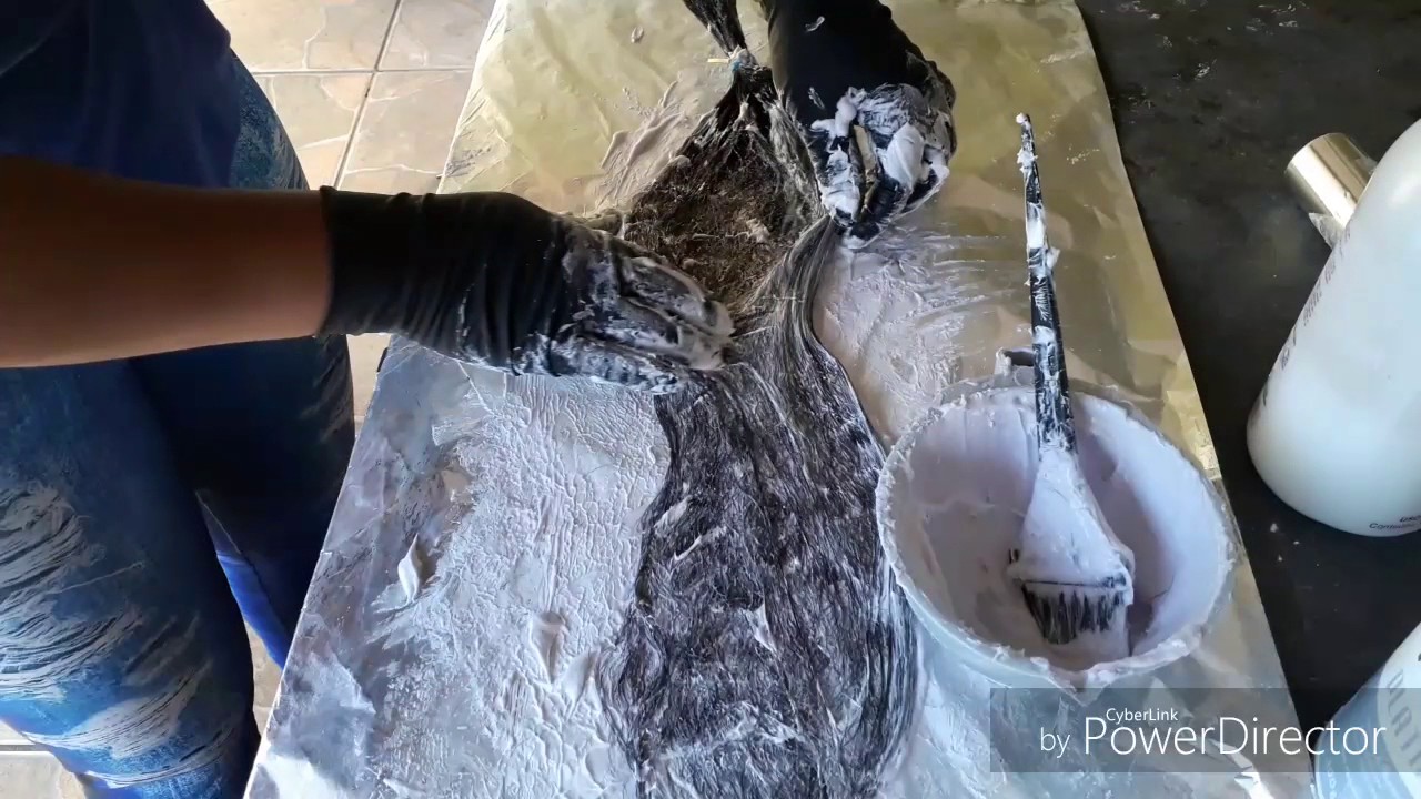 Descoloração top do preto ao loiro platinado / Mega hair