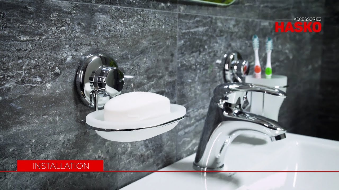 HASKO Vacuum Suction Cup Soap Dish Plastic