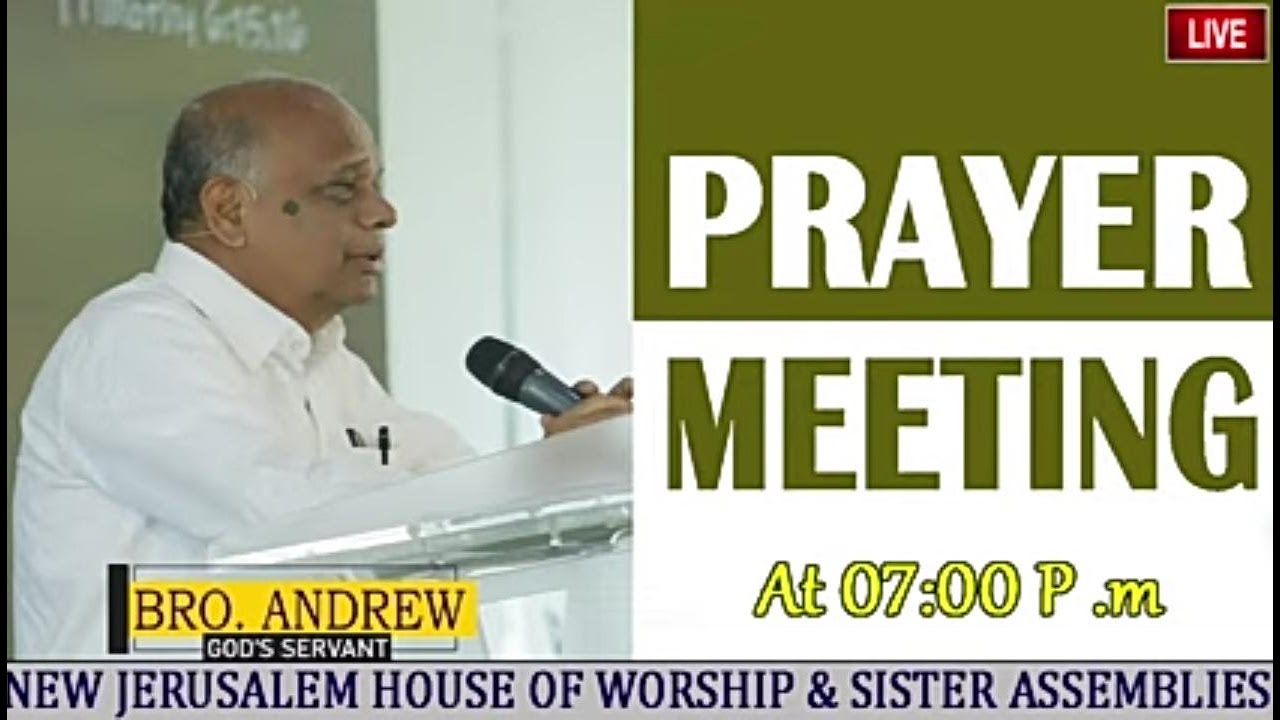 Prayer Meeting By Bro. Andrew || God's Servant || Sangareddy || 01-11-2022