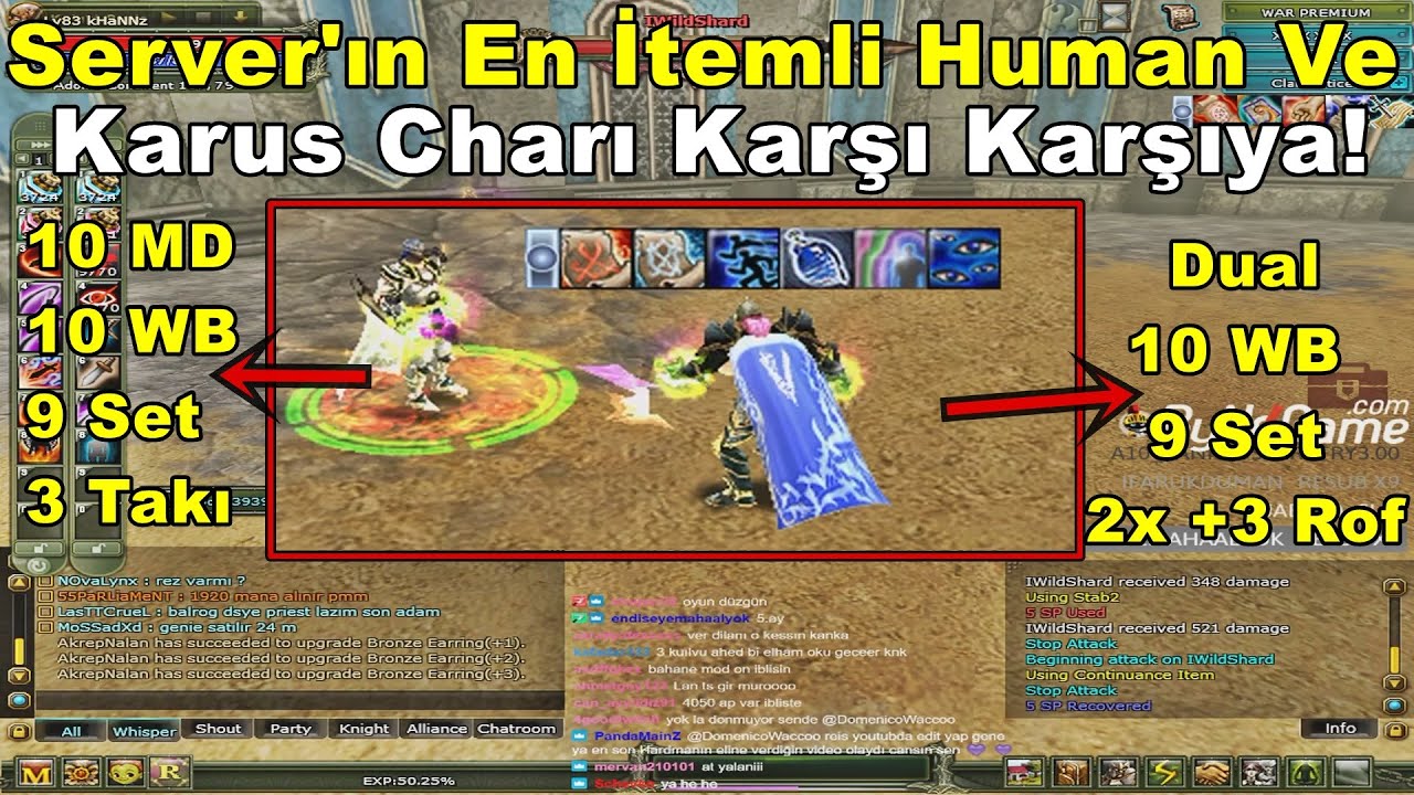 DomenicoWacco VS WildShard | Server'ın En İtem'li Karus İle Human Asası Karşı Karşıya! Knight Online