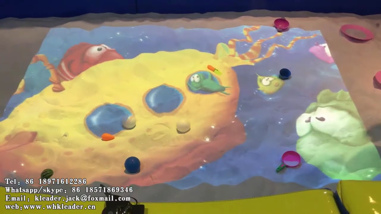 Interactive Sand Beach Indoor Playground Projection