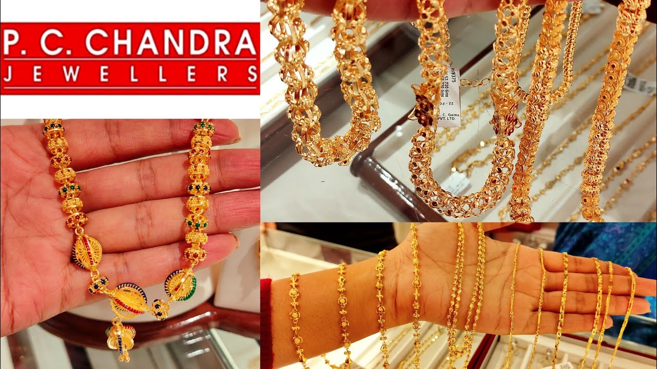 PC Chandra|মব চেন, Daily wear n লাইট ওয়েট Chain| Tie Chain LIGHT WEIGHT 22K 2022 gold collection